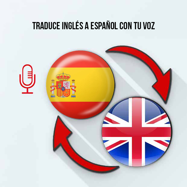 Traductor de voz de inglés a español para una traducción instantánea sin escribir