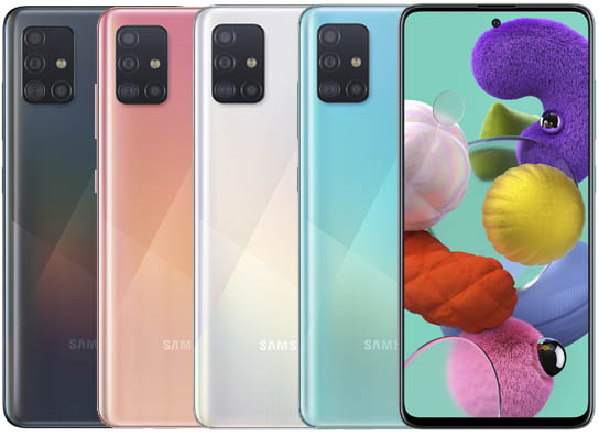 ألوان Samsung A51