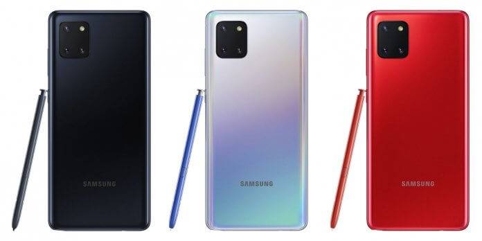 ألوان Samsung Note 10 Lite