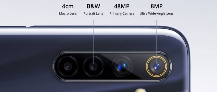 كاميرات Realme 6s الخلفية