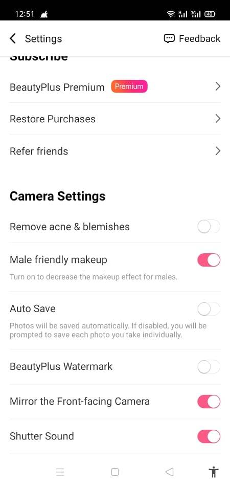 ضبط برنامج بيوتي بلس