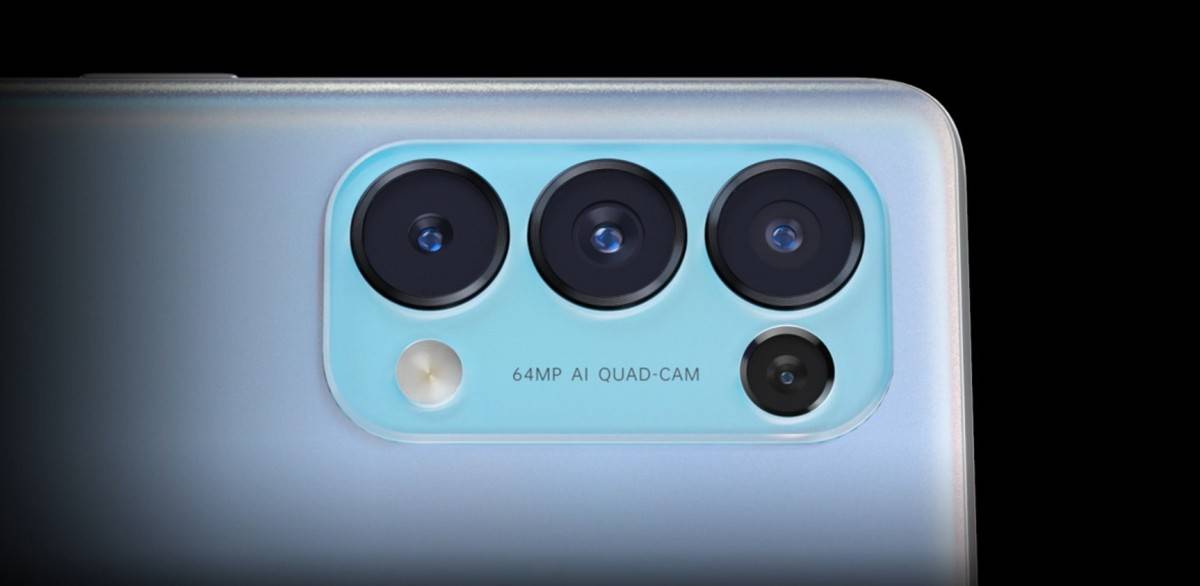 كاميرات Oppo Reno 5 5G الخلفية