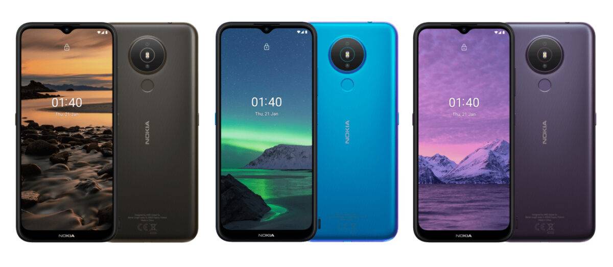 تصميم الوجه و الظهر لجميع ألوان Nokia 1.4