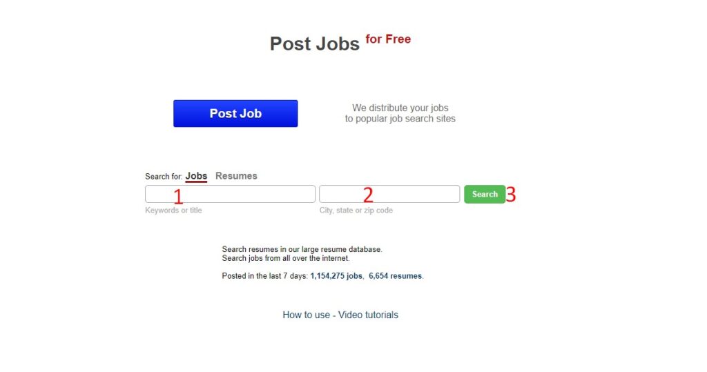 شرح Post jobs free بحث عن وظائف شاغرة